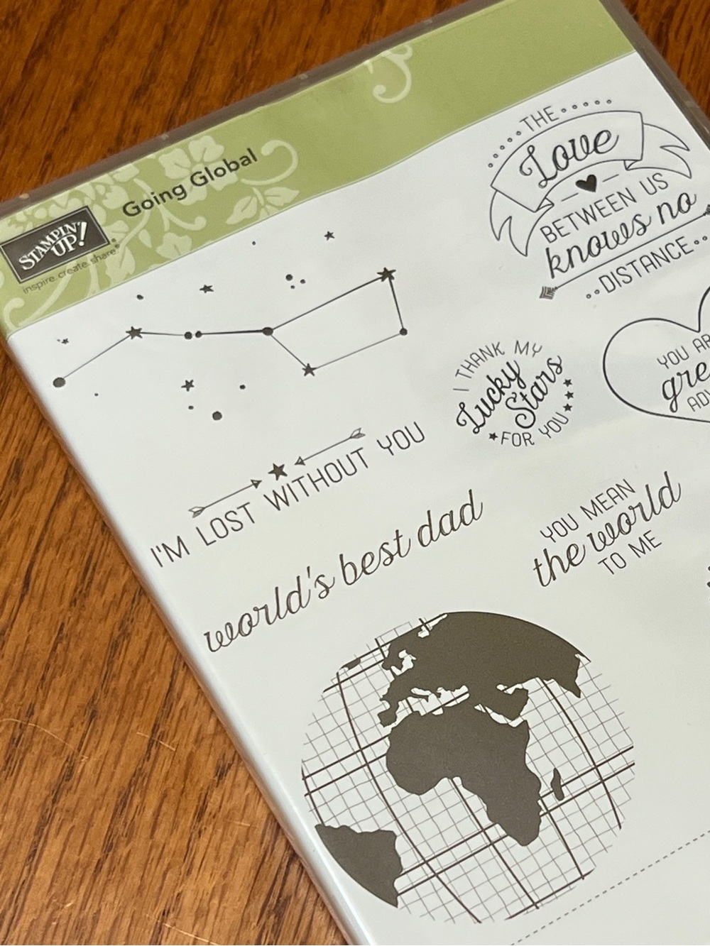Retired Stampin’ Up! NEW Going Global Clear-Mount Stamp Set